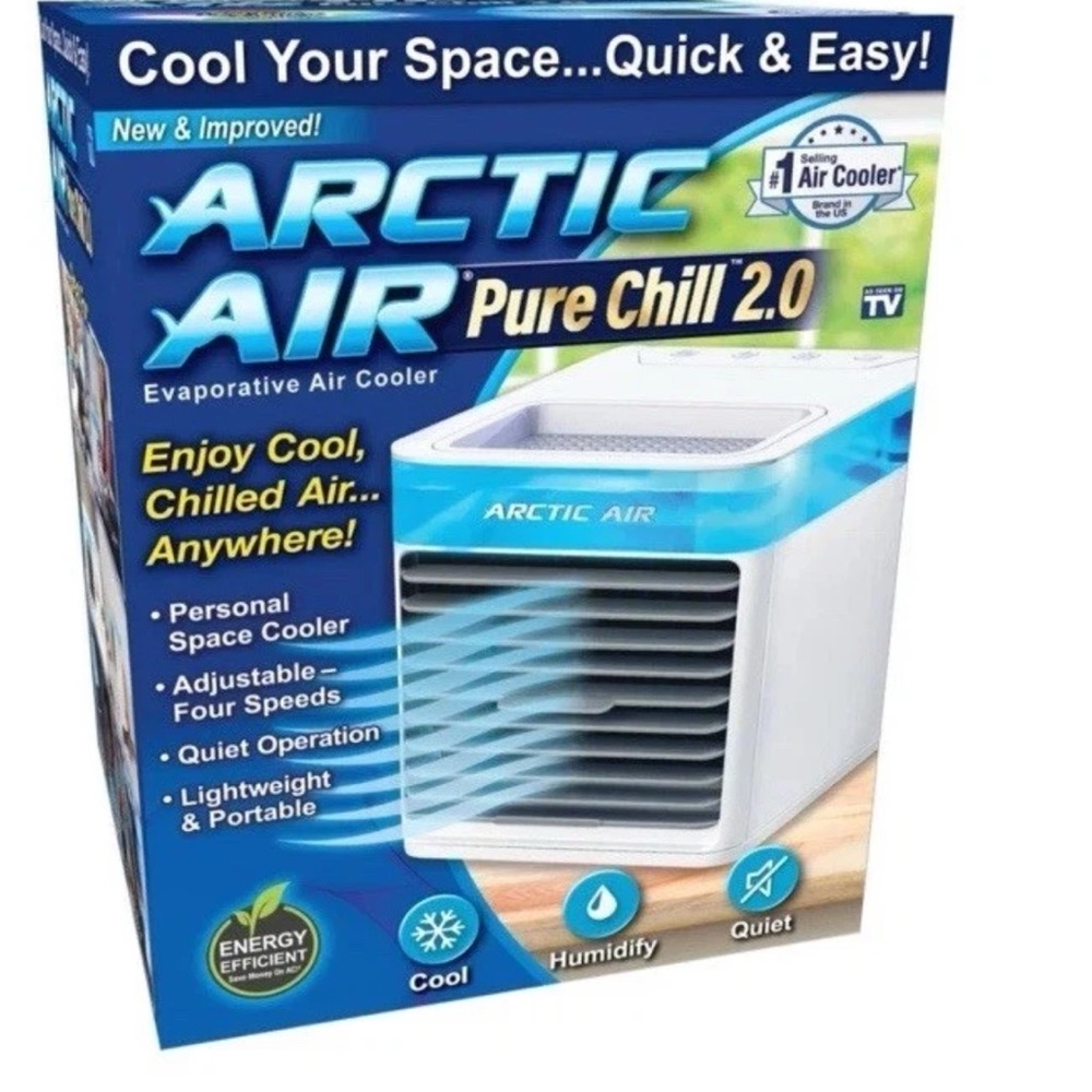 Arctic Air Pure Chill 2.0 Evaporative Personal Cooler Portable Fan Table Top
